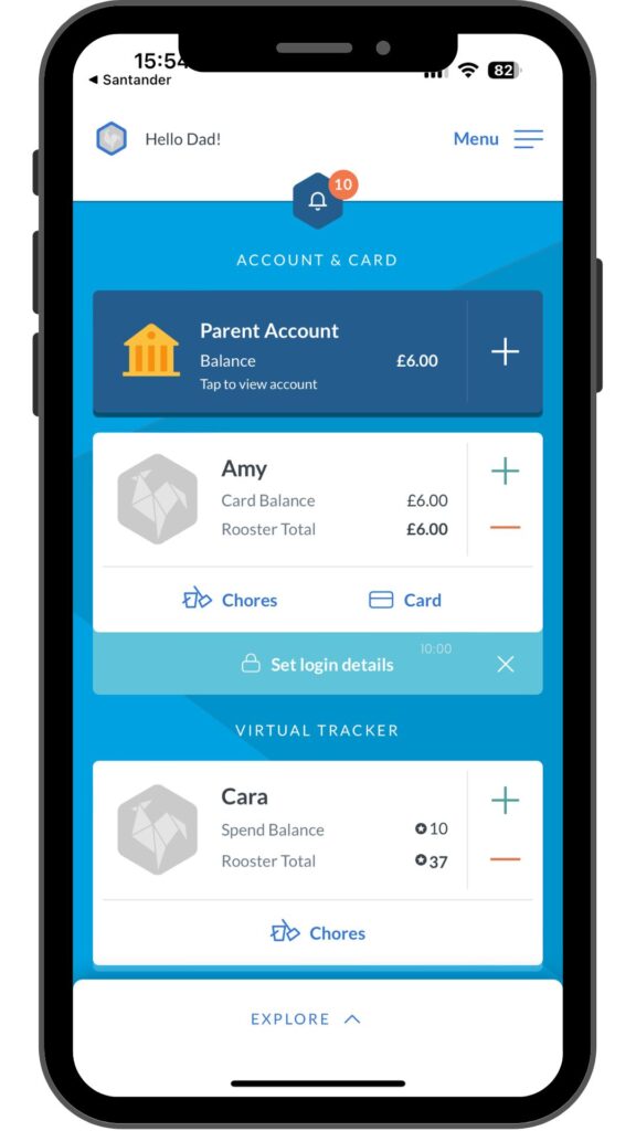Rooster money screenshot