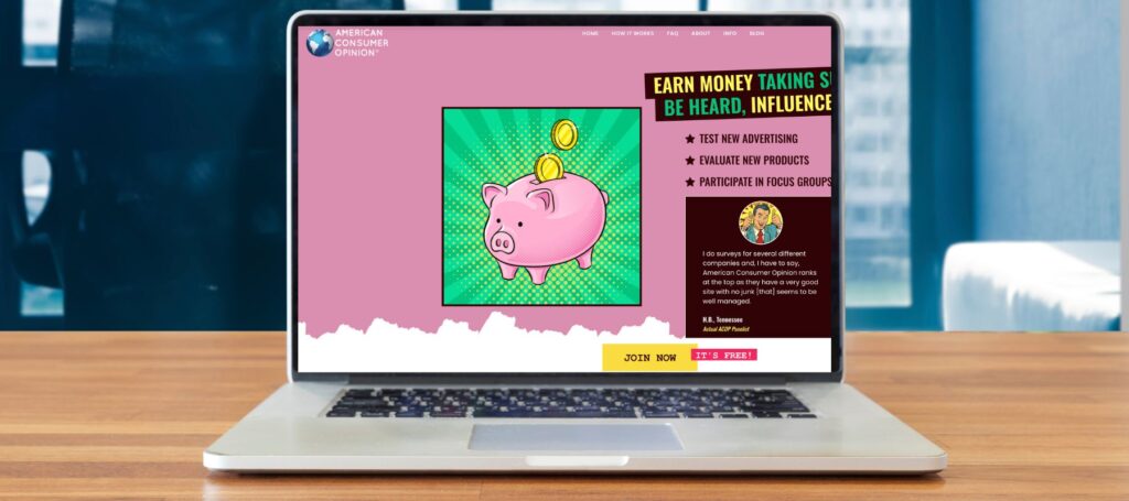 American Consumer Opinion Panel homepage