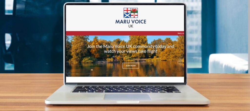 Maru Voice homepage