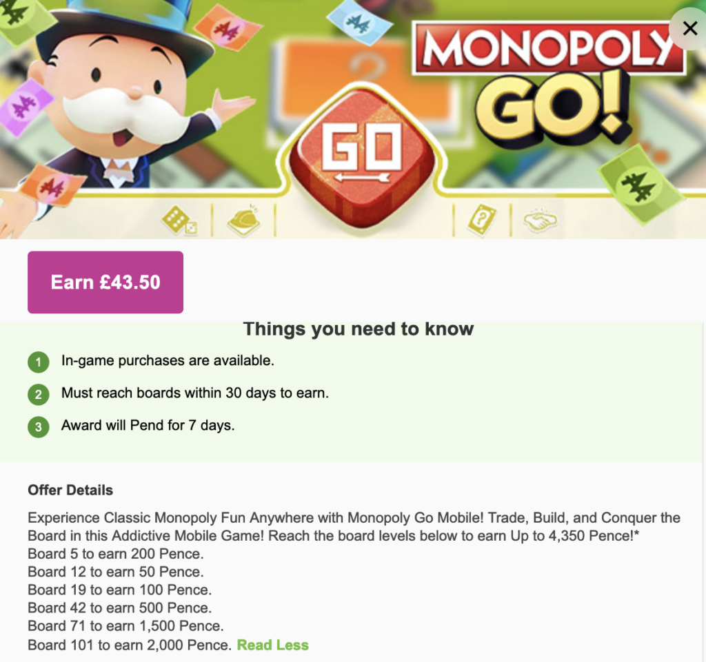 Monopoly Go rewards