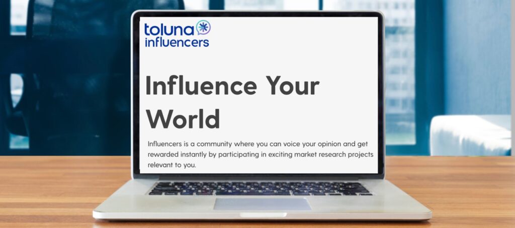 Toluna Influencers home