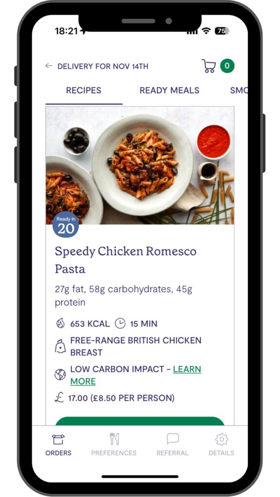 Mindful Chef app
