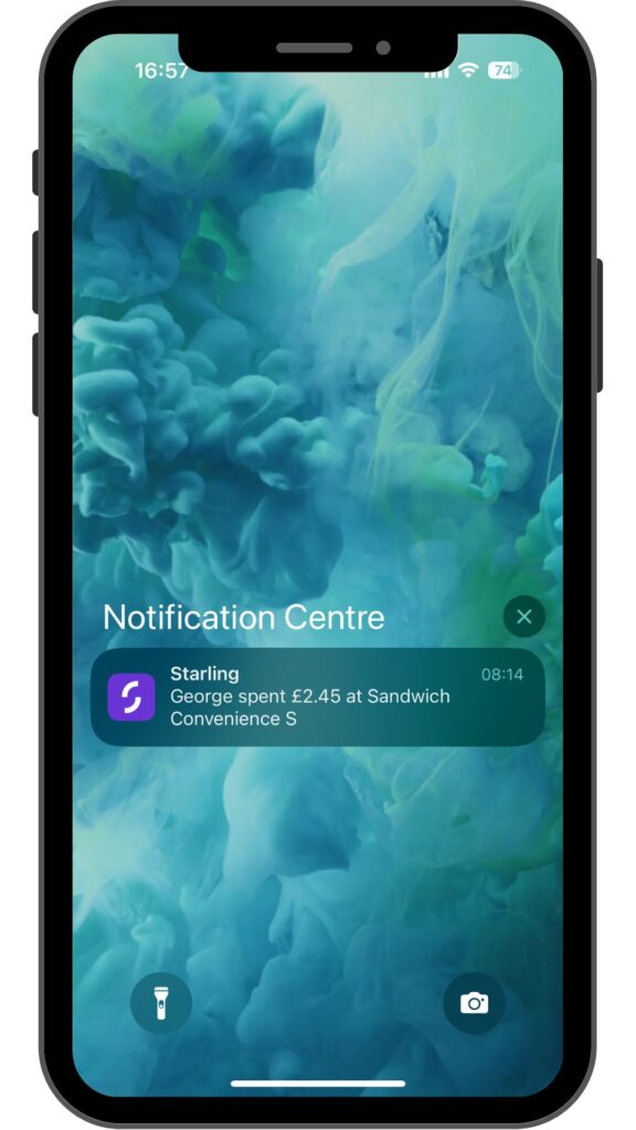Notification from Starling