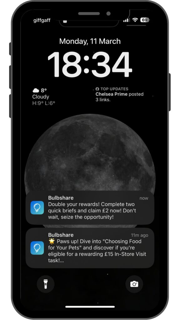 Notifications from Bulbshare