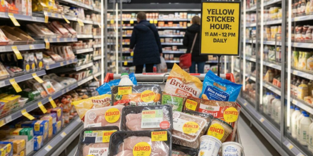 Reduced food in a supermarket