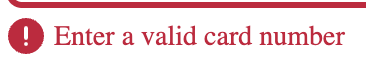 Error message from Amazon